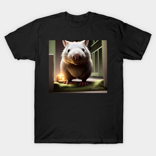 Wombat paying you a visit T-Shirt by J7Simpson